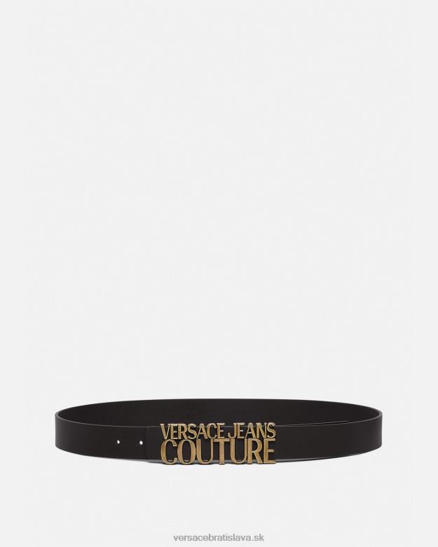 príslušenstvo X8X8P2478 Versace pás s nápisom a logom čierne zlato muži