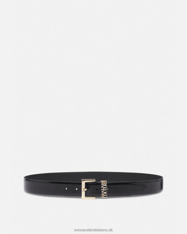 príslušenstvo X8X8P2479 Versace pás s logom čierne zlato muži