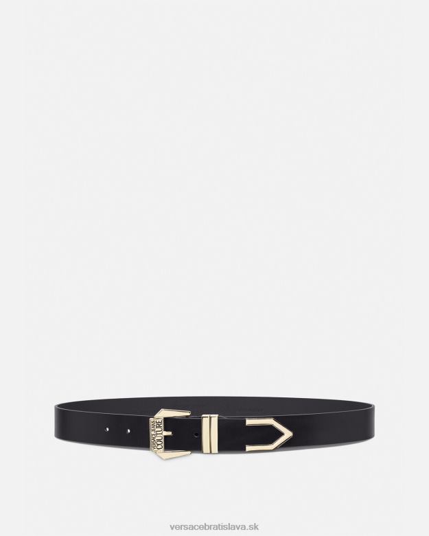 príslušenstvo X8X8P2499 Versace pás s logom čierne zlato muži