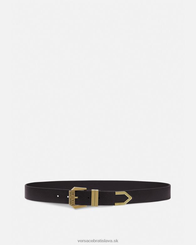 príslušenstvo X8X8P2500 Versace pás s logom čierne zlato muži