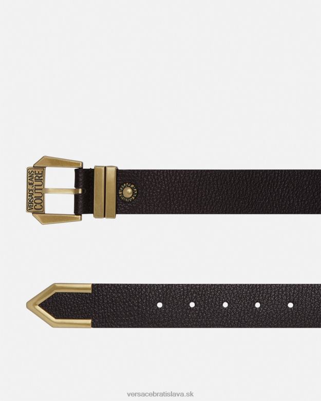 príslušenstvo X8X8P2500 Versace pás s logom čierne zlato muži