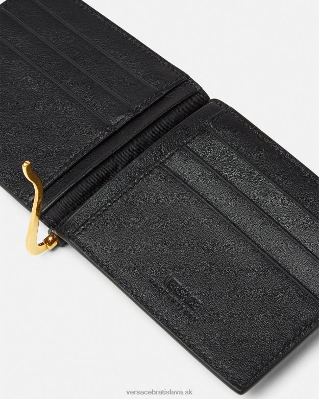 príslušenstvo X8X8P1634 Versace peňaženka medusa biggie bifold čierna muži