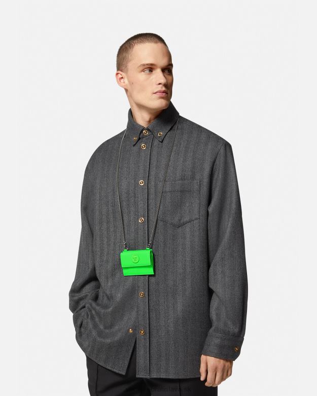príslušenstvo X8X8P1644 Versace držiak na karty medusa biggie zelená muži