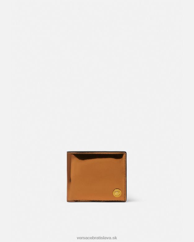 príslušenstvo X8X8P1649 Versace medusa biggie patentovaná dvojzložková peňaženka karamel muži