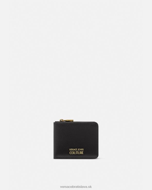 príslušenstvo X8X8P2474 Versace logo snap bifold peňaženka čierna muži