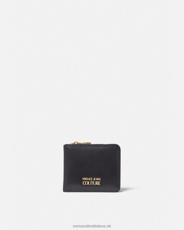 príslušenstvo X8X8P2486 Versace logo peňaženka čierna muži