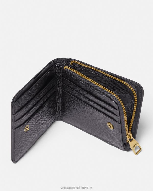príslušenstvo X8X8P2486 Versace logo peňaženka čierna muži