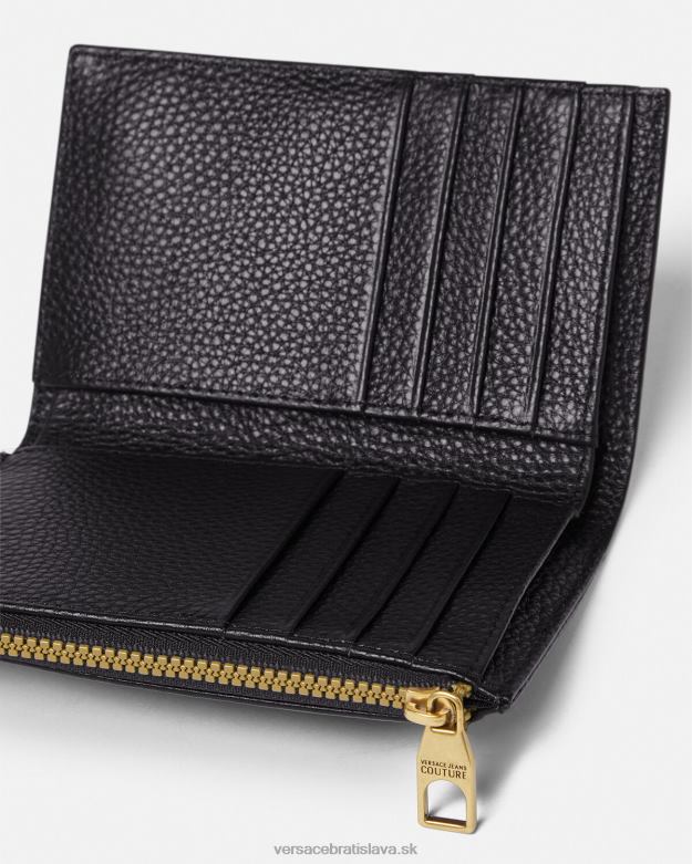 príslušenstvo X8X8P2487 Versace logo peňaženka čierna muži
