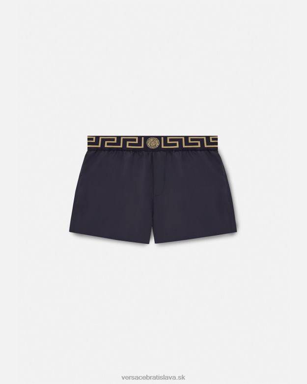 spodná bielizeň a plážové oblečenie X8X8P1809 Versace greca border plavecké šortky Modrá muži