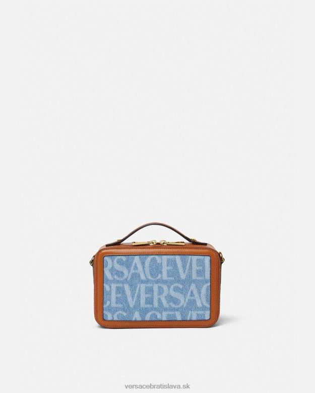 tašky X8X8P1494 Versace celoplošná malá messenger taška Modrá muži