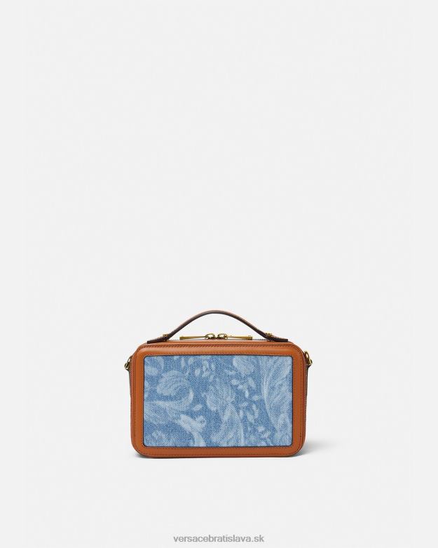 tašky X8X8P1494 Versace celoplošná malá messenger taška Modrá muži