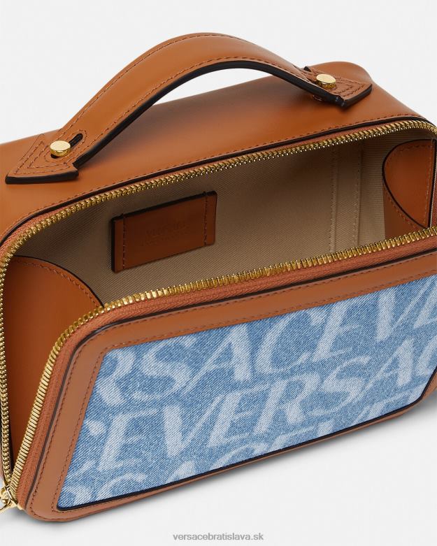 tašky X8X8P1494 Versace celoplošná malá messenger taška Modrá muži