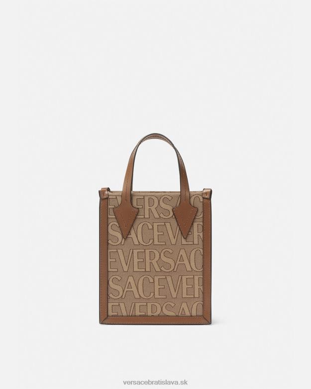 tašky X8X8P1498 Versace celoplošná crossbody kabelka hnedá muži