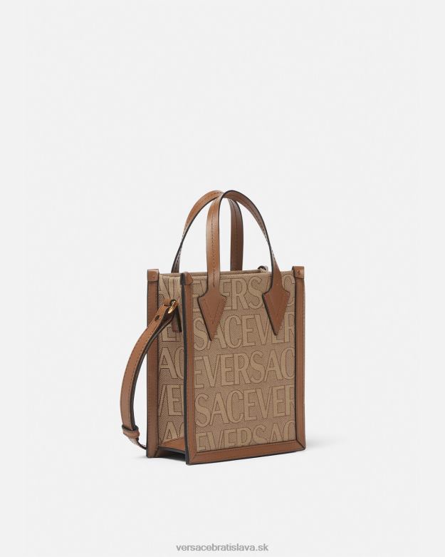 tašky X8X8P1498 Versace celoplošná crossbody kabelka hnedá muži