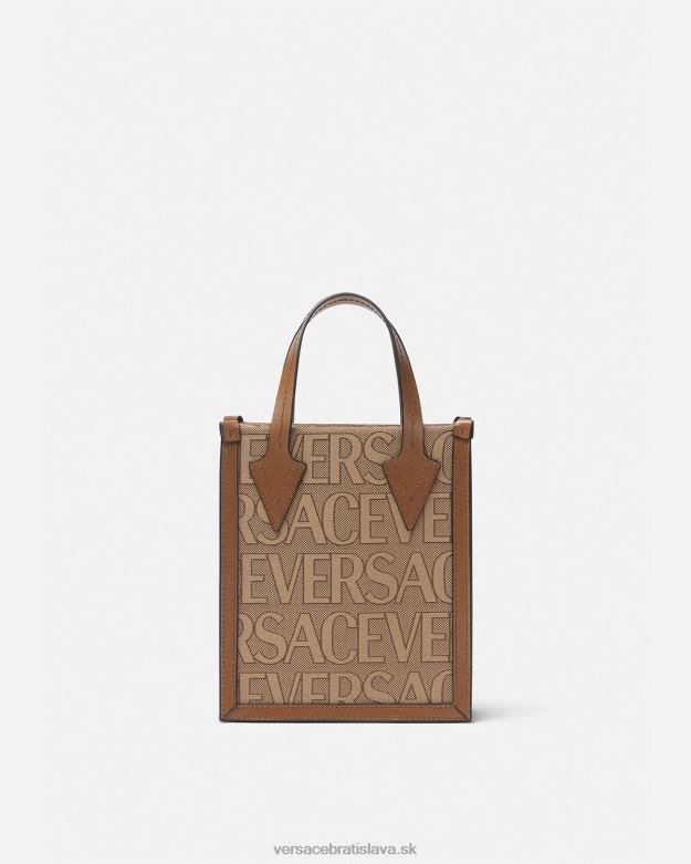 tašky X8X8P1498 Versace celoplošná crossbody kabelka hnedá muži
