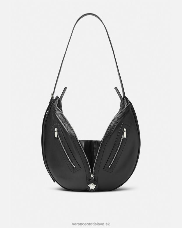tašky X8X8P1500 Versace opakujte veľkú hobo tašku čierna muži