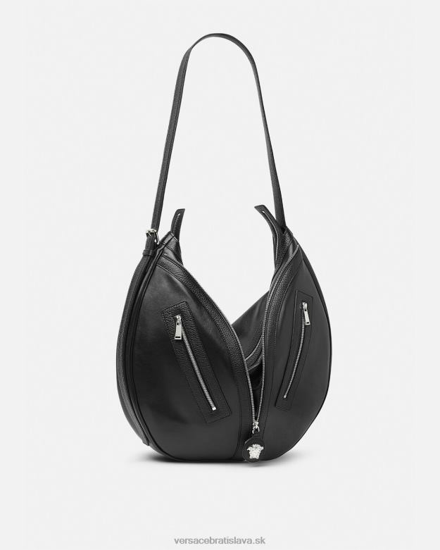 tašky X8X8P1500 Versace opakujte veľkú hobo tašku čierna muži