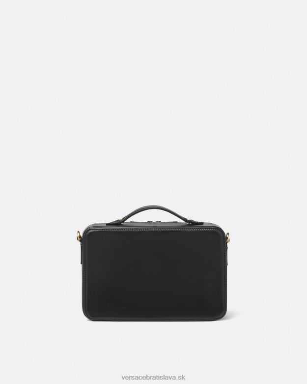 tašky X8X8P1502 Versace messenger taška s logom čierna muži