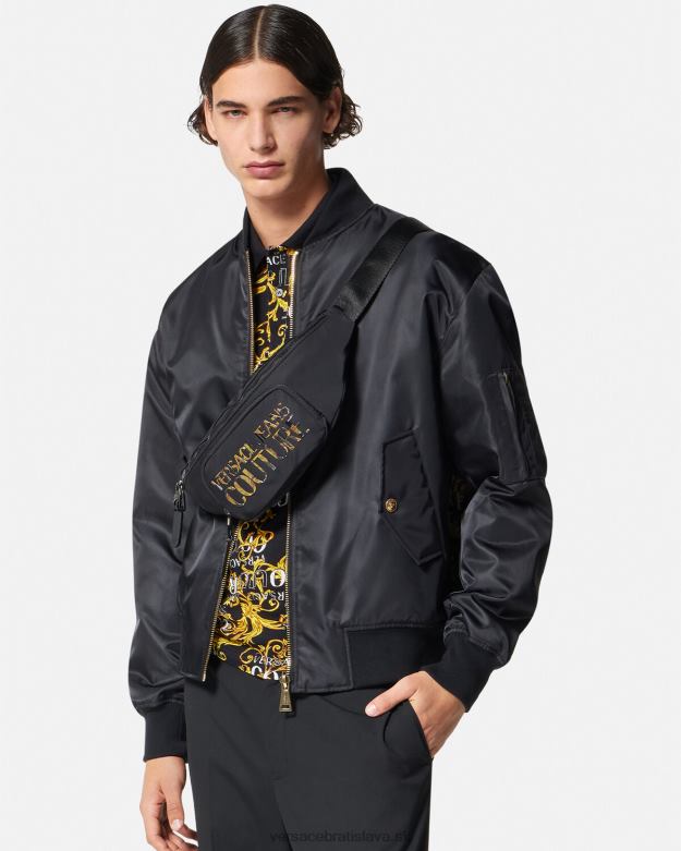 tašky X8X8P2493 Versace taška na opasok s logom viacfarebný muži