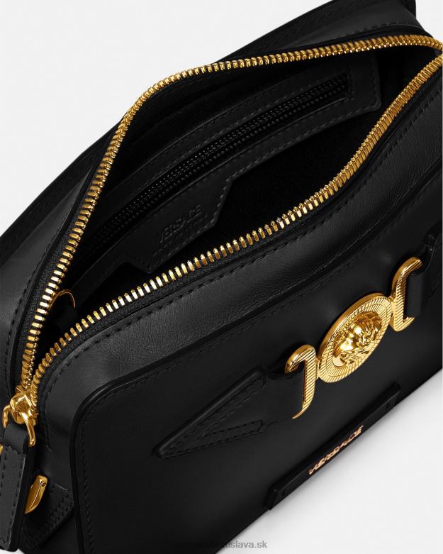 tašky X8X8P1464 Versace medusa biggie malá messenger taška čierna muži