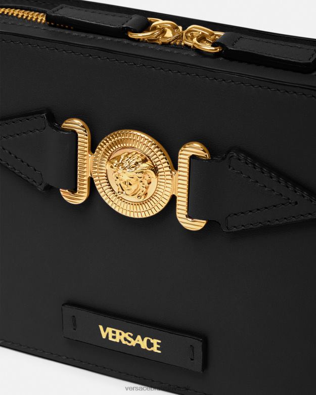 tašky X8X8P1464 Versace medusa biggie malá messenger taška čierna muži
