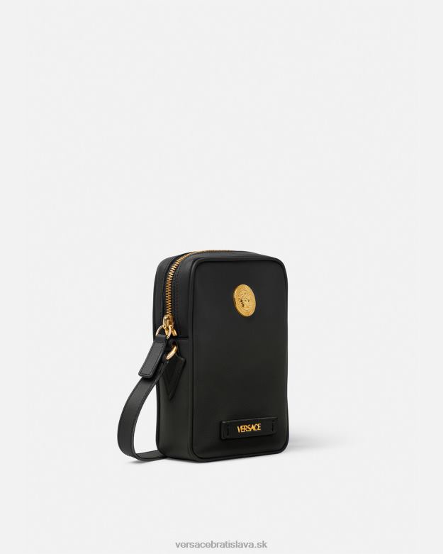 tašky X8X8P1465 Versace malá crossbody kabelka medusa biggie čierna muži