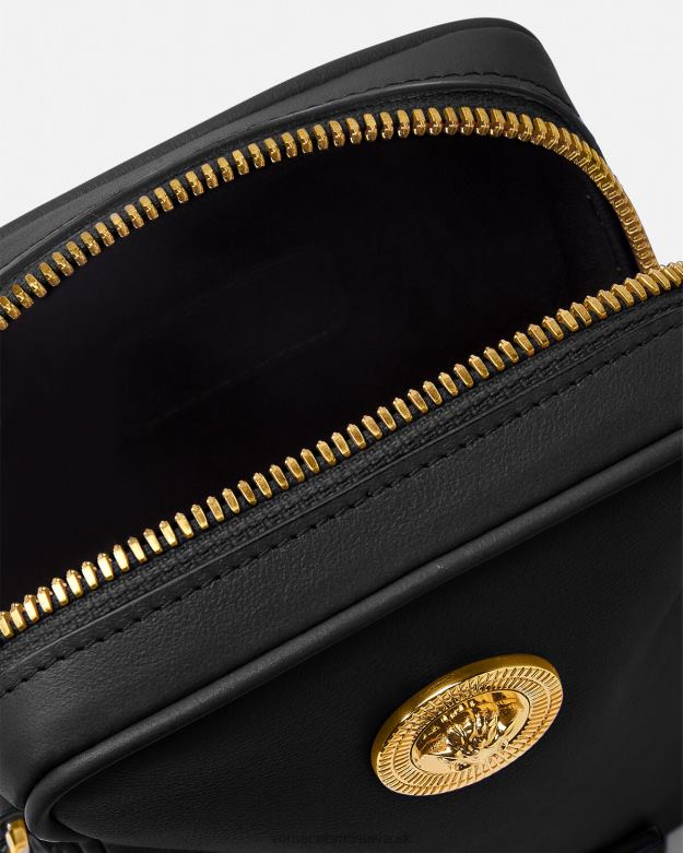 tašky X8X8P1465 Versace malá crossbody kabelka medusa biggie čierna muži