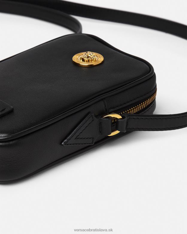 tašky X8X8P1465 Versace malá crossbody kabelka medusa biggie čierna muži