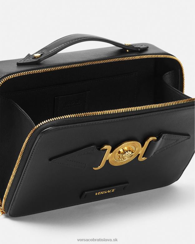 tašky X8X8P1468 Versace taška medusa biggie messenger čierna muži