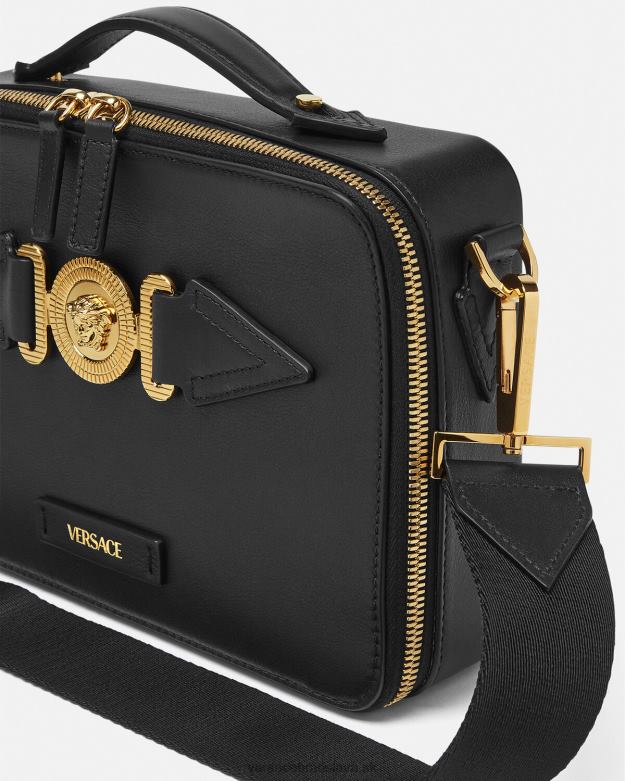 tašky X8X8P1468 Versace taška medusa biggie messenger čierna muži