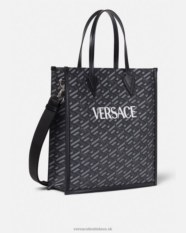 tašky X8X8P1477 Versace la greca signature vysoká kabelka vytlačiť muži