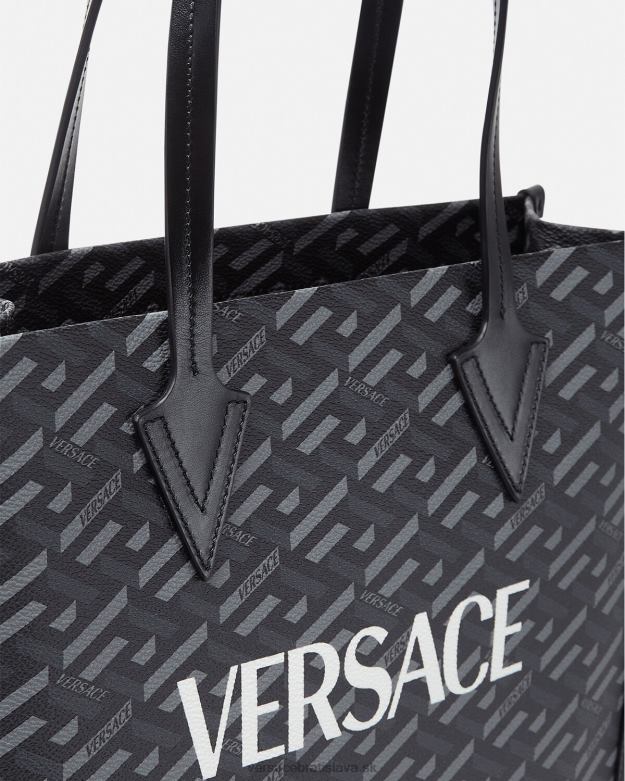 tašky X8X8P1477 Versace la greca signature vysoká kabelka vytlačiť muži