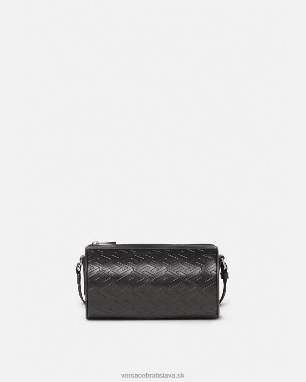 tašky X8X8P1482 Versace la greca podpis messenger taška čierna muži