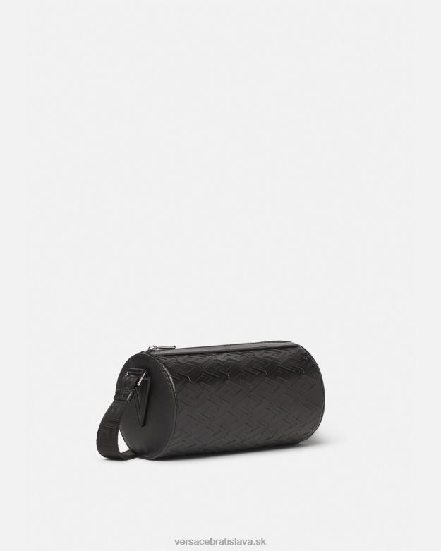 tašky X8X8P1482 Versace la greca podpis messenger taška čierna muži