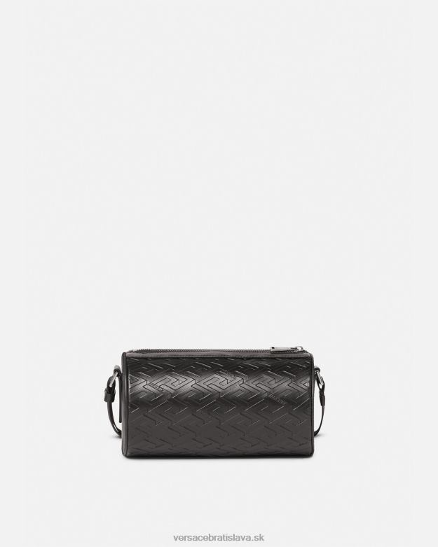 tašky X8X8P1482 Versace la greca podpis messenger taška čierna muži