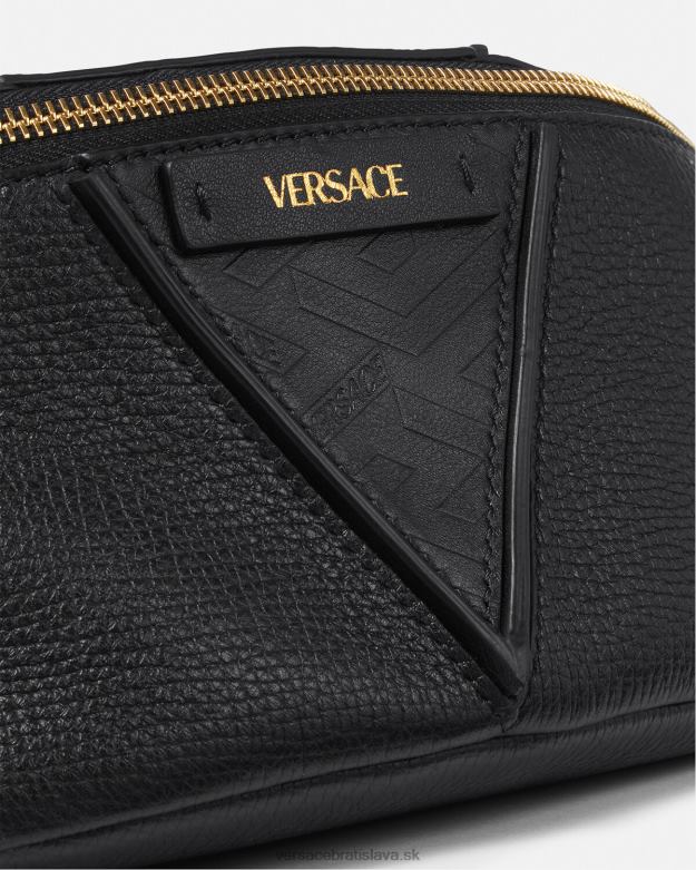 tašky X8X8P1491 Versace v greca podpisová taška na opasok čierna muži