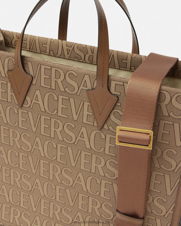 tašky X8X8P1506 Versace celoplošná kabelka hnedá muži