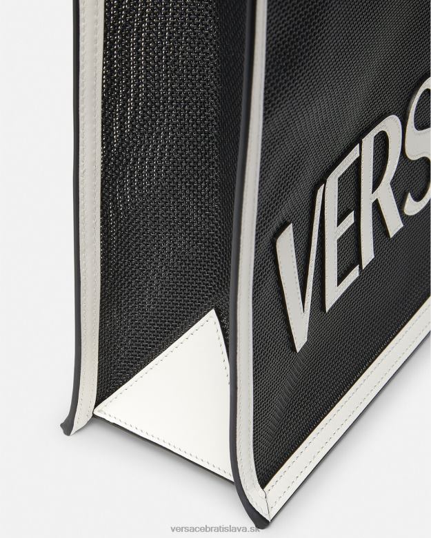 tašky X8X8P1508 Versace nákupná taška čierna biela muži