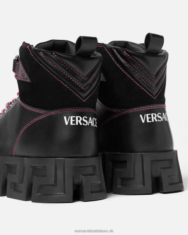 topánka X8X8P1581 Versace greca labyrint turistická obuv čierna muži