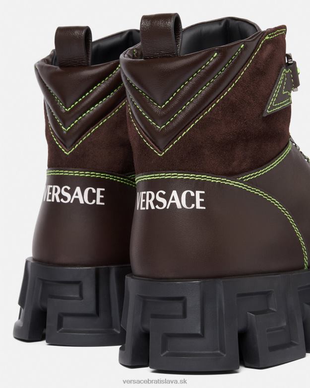 topánka X8X8P1582 Versace greca labyrint turistická obuv hnedá muži