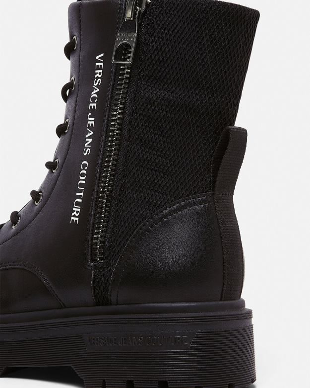 topánka X8X8P2464 Versace členkové topánky s logom čierna muži