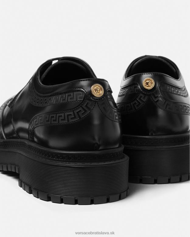 topánka X8X8P1559 Versace greca derby topánky čierna muži