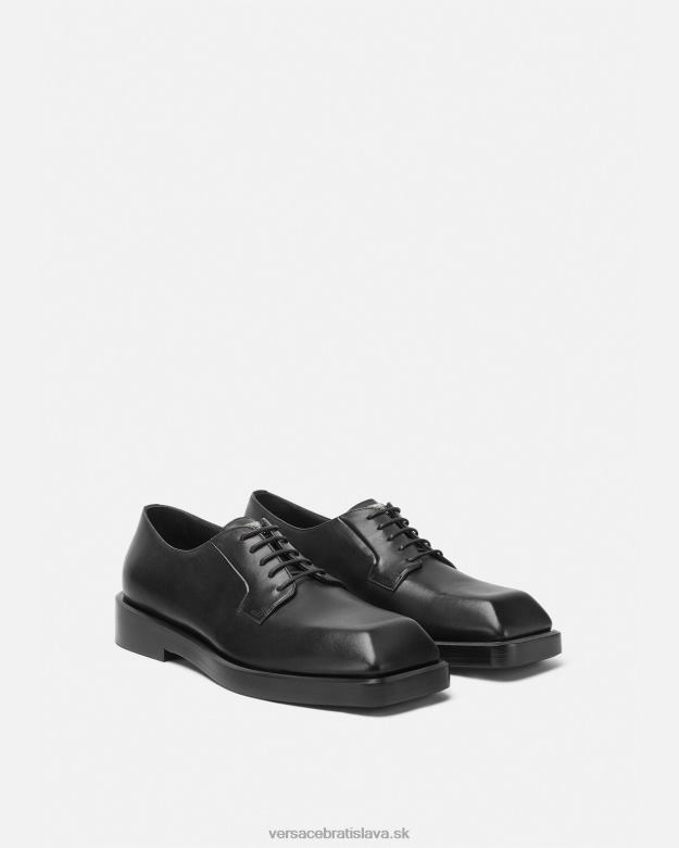 topánka X8X8P1561 Versace štvorcové derby topánky čierna muži
