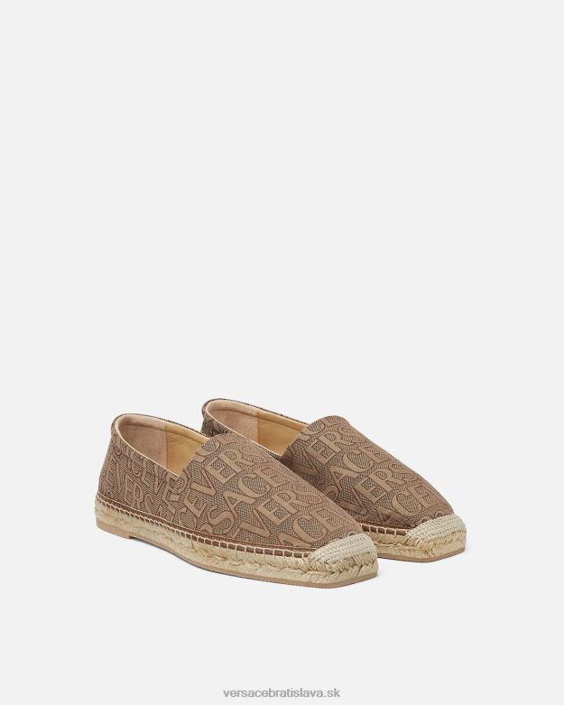 topánka X8X8P1563 Versace celoplošné espadrilky hnedá muži