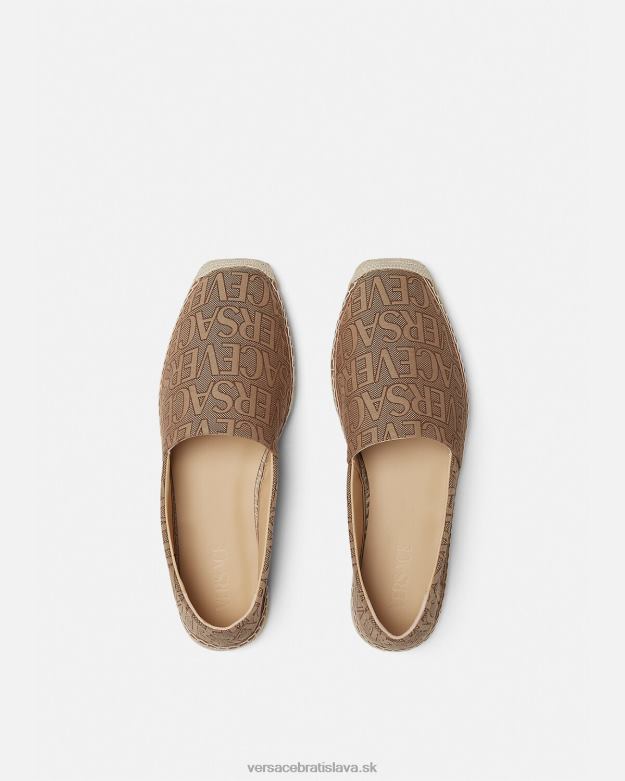 topánka X8X8P1563 Versace celoplošné espadrilky hnedá muži