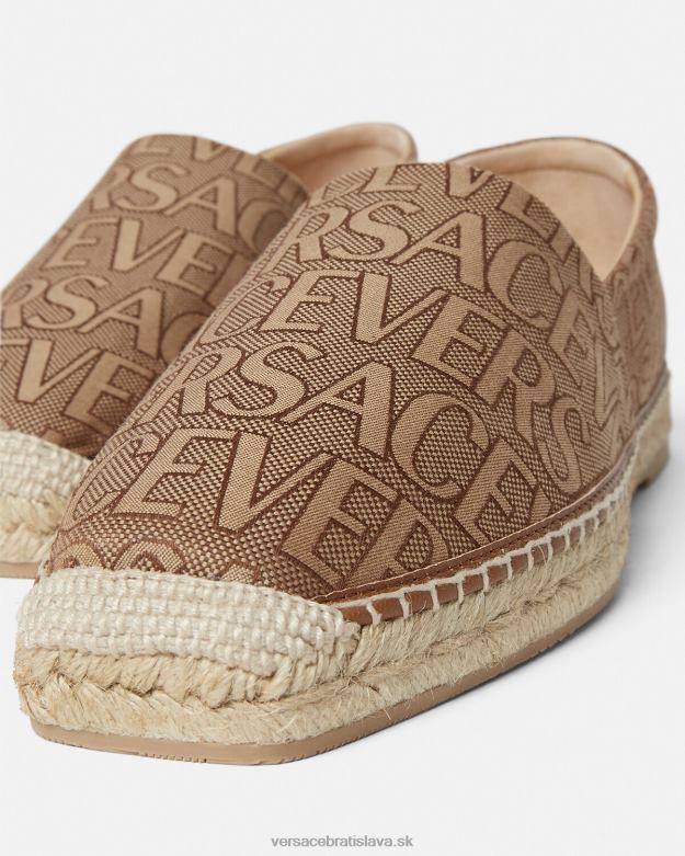 topánka X8X8P1563 Versace celoplošné espadrilky hnedá muži