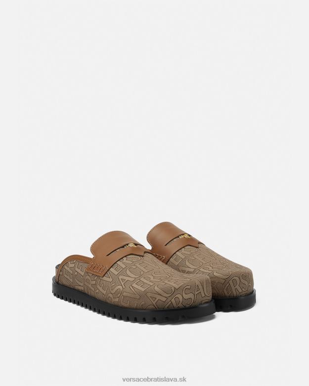 topánka X8X8P1565 Versace celoplošné medúzy mulice hnedá muži