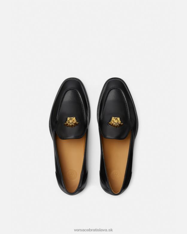 topánka X8X8P1569 Versace papuče la medusa čierna muži