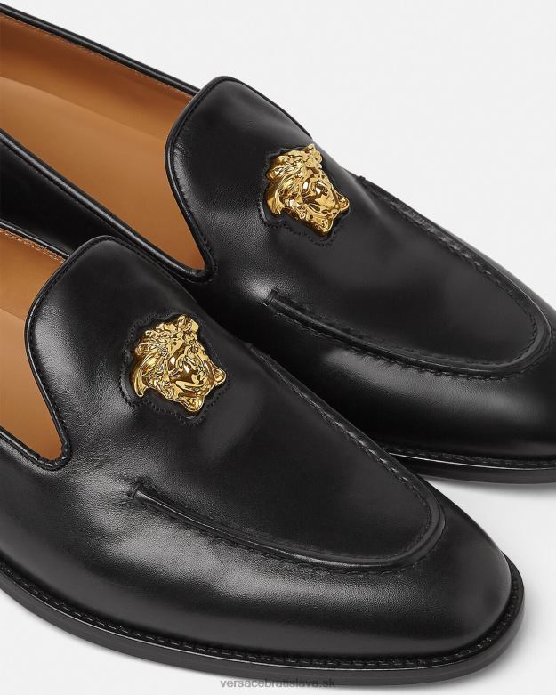 topánka X8X8P1569 Versace papuče la medusa čierna muži