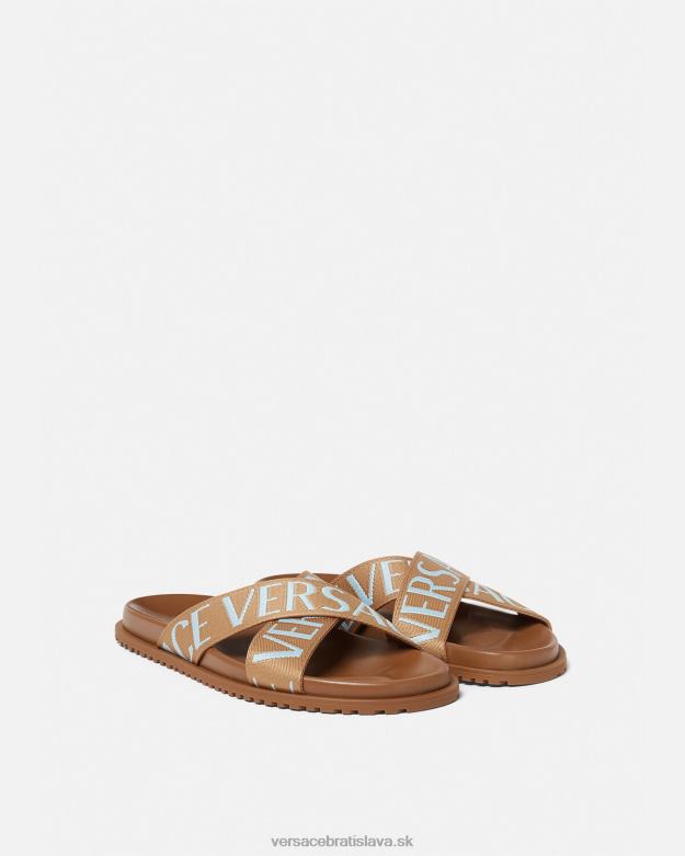 topánka X8X8P1585 Versace celoplošné sandále vytlačiť muži